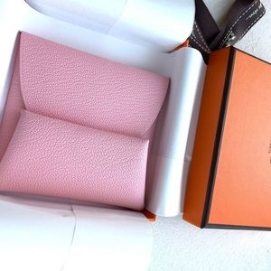 Hermès Bastia Coin Purse Q3 Rose Sakura